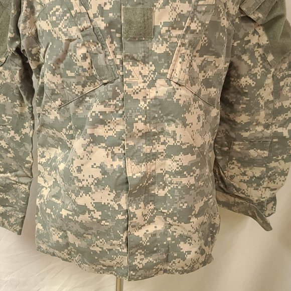 US Army Medium Long Digital Camo BDU Uniform Hunting Field Full Zip Jacket Shirt - Picture 6 of 12